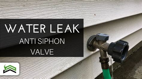 outdoor faucet leaking from anti siphon valve|Frost